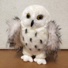 Douglas The Cuddle Toy Spotted Snowy Owl Plush 8  Stuffed Animal Lifelike AR54