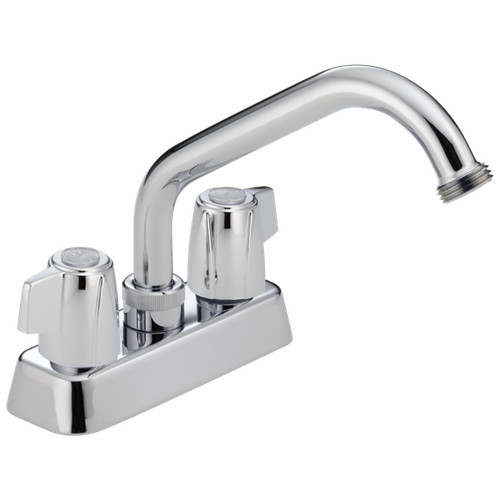 Delta Classic Laundry Faucet 2-Handle Chrome-Certified Refurbished