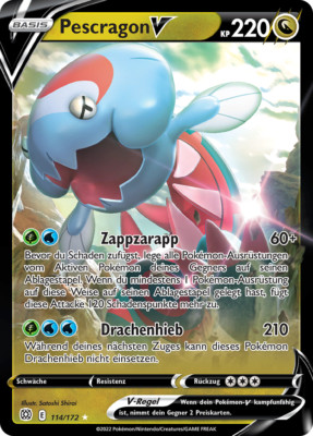 Pokemon Pescragon V Strahlende Sterne 114/172
