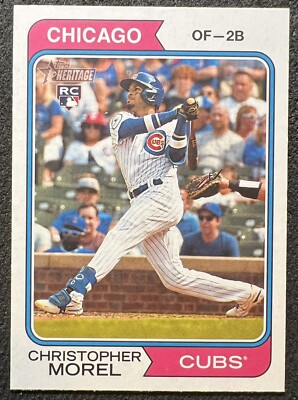 2023 TOPPS HERITAGE CHRISTOPHER MOREL (CUBS) ROOKIE #110 NM/MT