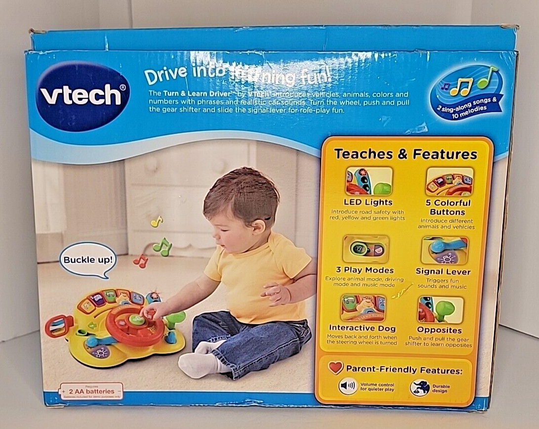 VTech Turn and Learn Driver Toy Orange Teaching NEW