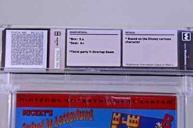Mickey's Safari in Letterland New Nintendo NES Sealed WATA Grade 9.4 A+