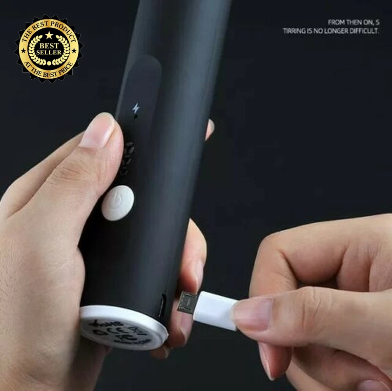 Milk Frother Electric Egg Beater USB Charging Mixer for Coffee Drink Portable