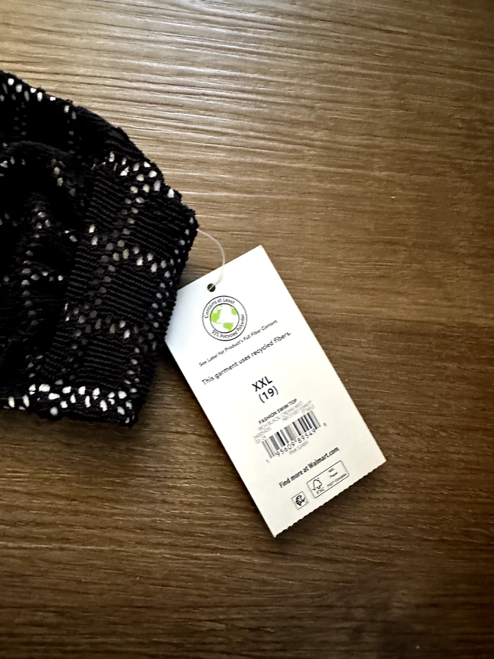 Top de natación No Boundaries Halter Bandeau Crochet acolchado negro para junior XXL 19 Foto 4 de 4