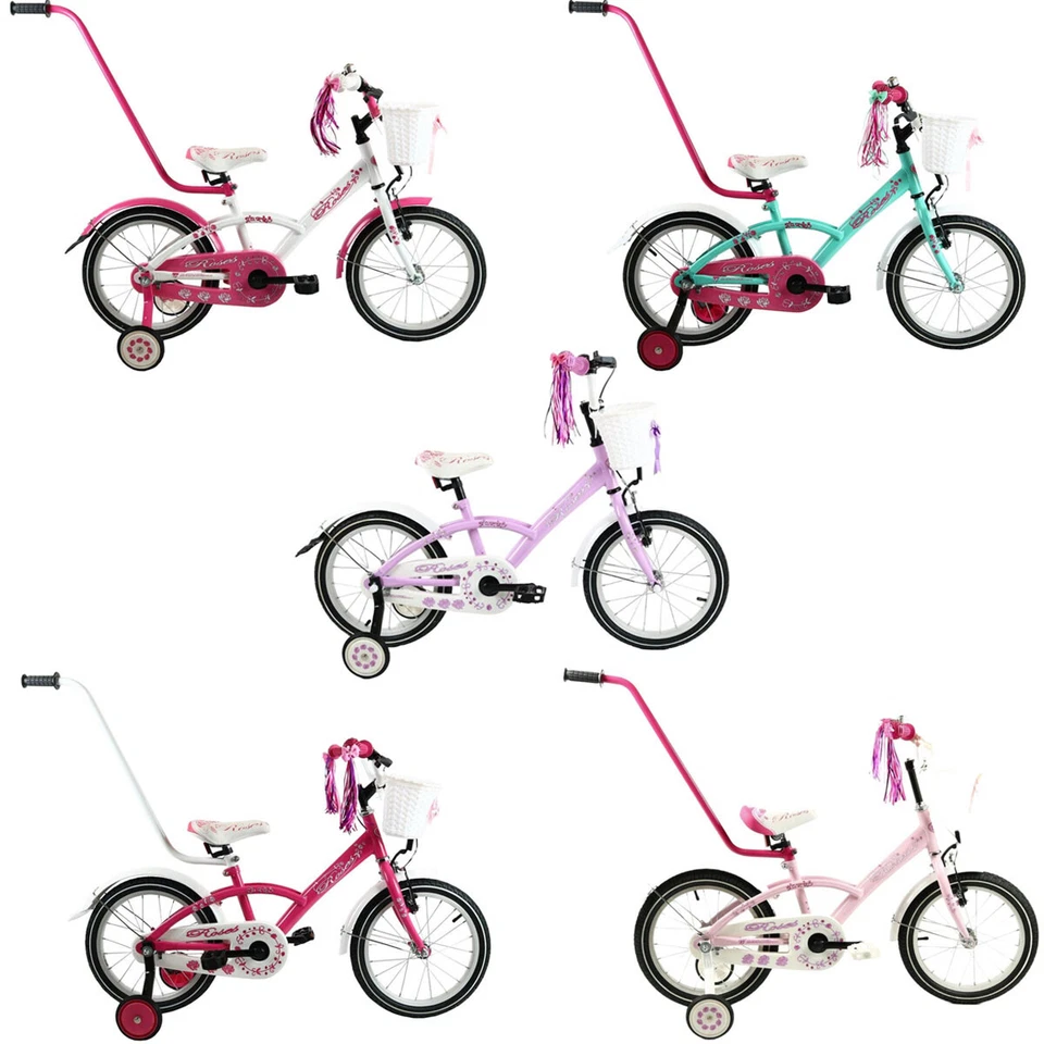 ROSES 16" Kinderfahrrad Zoll Kinderrad Kinder Fahrrad Bike Spielrad für Mädchen - Bild 2 von 3