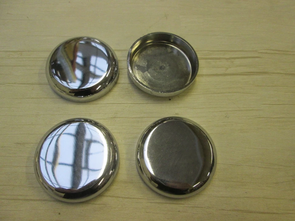 SOLID BRASS Polished chrome castor Caster cups Coasters Floor GLIDES Furniture