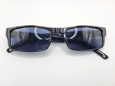 Unisex Black Rectangular Reading Glasses +2.00 Strength - Sunreaders, Multifocal