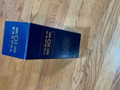 Spain Brandy Box empty, Torres Double 10 Barrel 