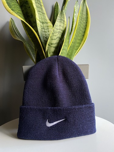 Vintage 90s Nike Swoosh Beanie Hat 