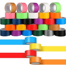 Fainne 24 Rolls Colored Duct Tape Bulk Heavy Duty Waterproof Colorful Decorative