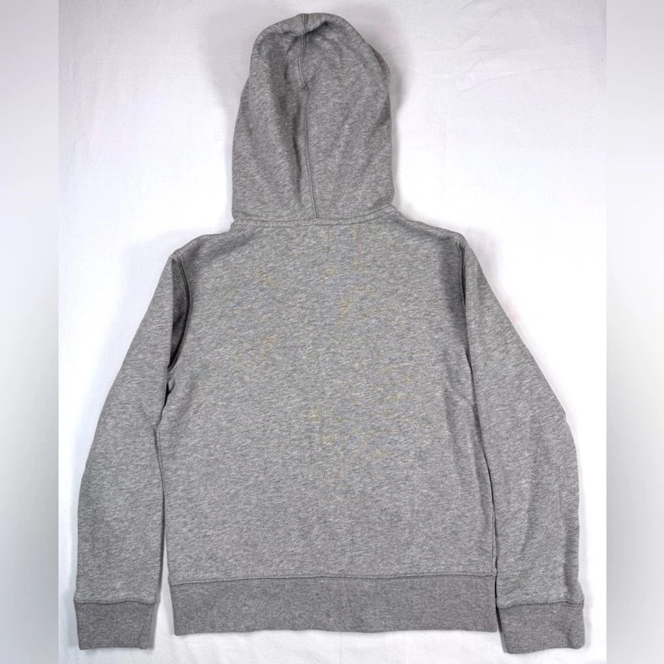 CREWCUTS Niños’ Gris Jaspeado Cremallera Completa Sudadera con Capucha Informal Otoño Básicos Talla Mediana 7-8 Foto 2 de 4