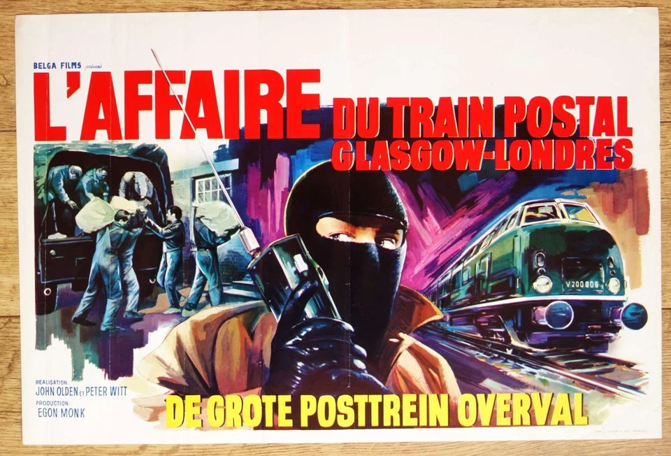 AFFAIRE DU TRAIN POSTAL affiche cinema belge originale '67 - Photo 1/1