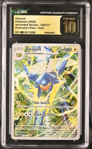 Pokemon Vikavolt 230/217 Illustration Rare Ascended Heroes - CGC 10 PRISTINE