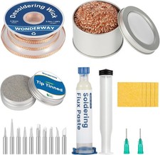 Tip Cleaning Kit, Solder Wick, Iron Tip, Brass Swk-001 