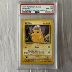 1999 POKEMON PIKACHU BASE SET E3 STAMP YELLOW CHEEKS #58 PSA 8