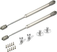 Gasdruckfeder 100N 2 StüCk TüRhalterung Silber KüChenschrank DäMpfer 26,5X1,5 Cm
