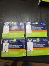 Leviton Protection GFTR1-4W Tamper Resistant GFCI Outlets Lot Of 4 New   