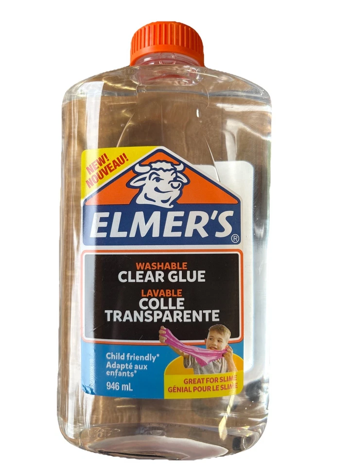 Elmer's Clear PVA Glue Washable and Child Friendly 946 Ml– Great for Making