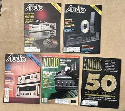 Audio Magazine Lot 1980 s & 1990 s Hi-Fi Audiophile w/ Flexi Records Vintage