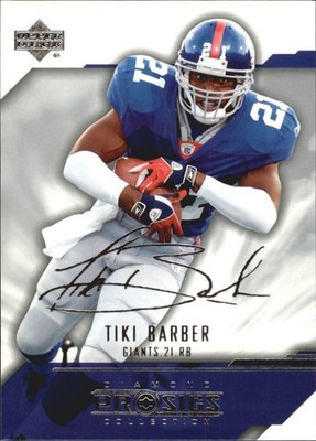2004 UD Diamond Pro Sigs #58 Tiki Barber - FB