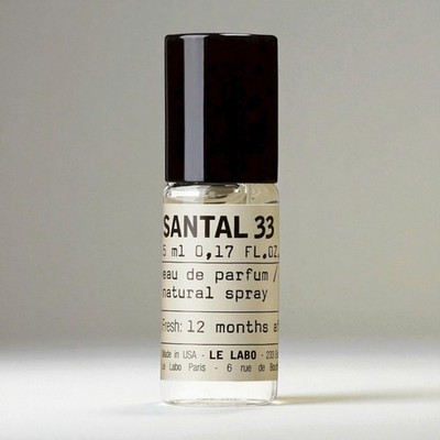 LE LABO SANTAL 33 Eau De Parfum 5ml/0.17oz Travel Size Spray   Authentic Perfume