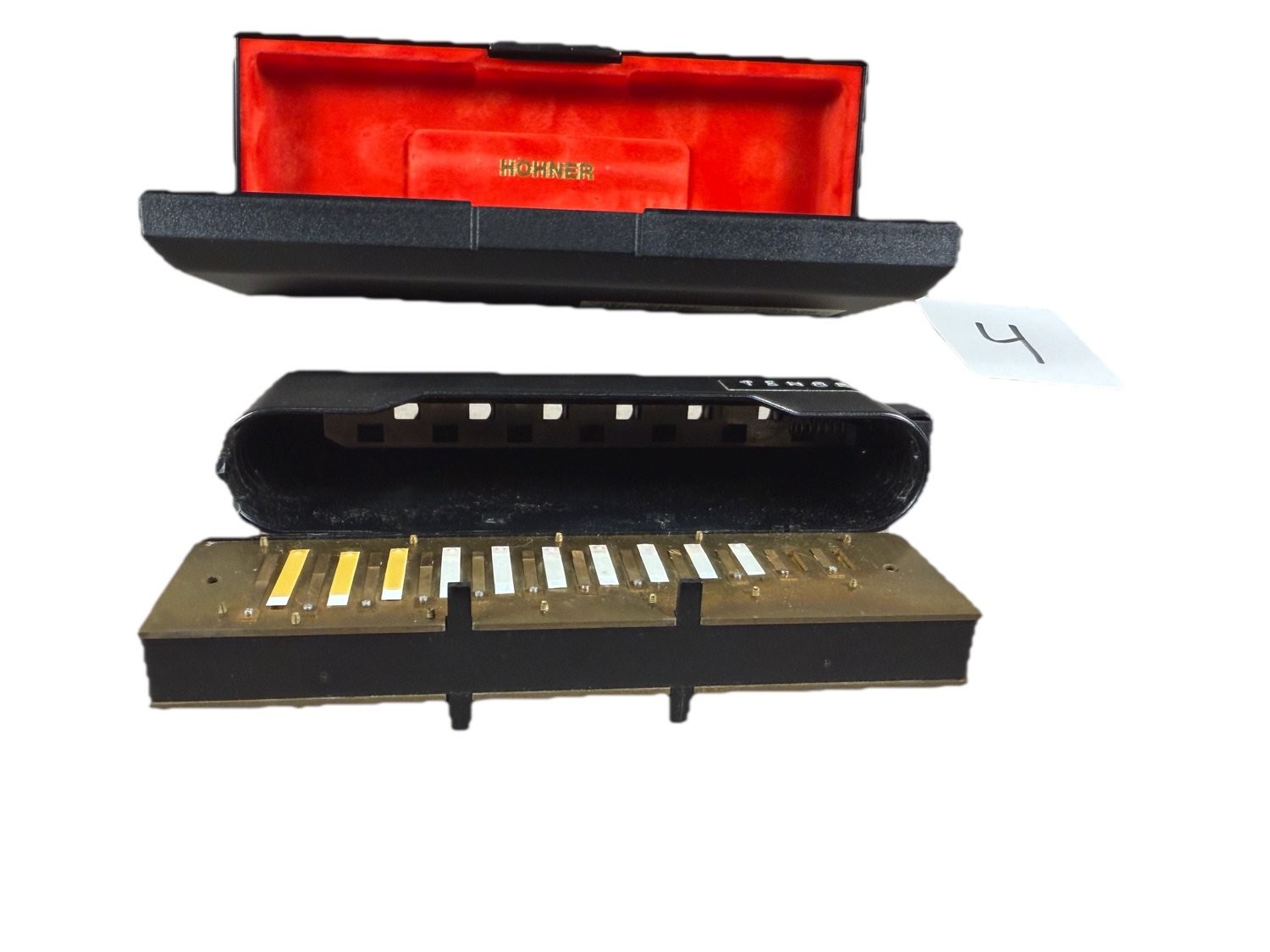 Hohner CX12 Tenor Chromatic Harmonica Key of C Low Germany 7545/48 w/ Case Black