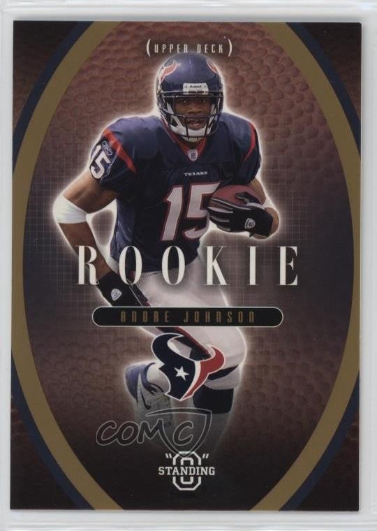 2003 Upper Deck Standing O Rookies Andre Johnson #24 RC HOF ms9