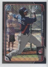 2015 Bowman Asia Exclusive Black Wave Refractor Erik Gonzalez #BCP48 3d5