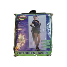 Raven Costume Adult Victorian Steampunk Gothic Halloween Fancy Dress