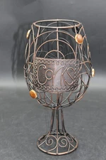 Wine Glass Shaped Cork Holder 12” Tall