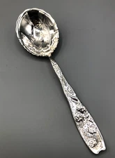 Berry by Whiting division of Gorham Sterling mid size Serving Spoon 7 5/8"