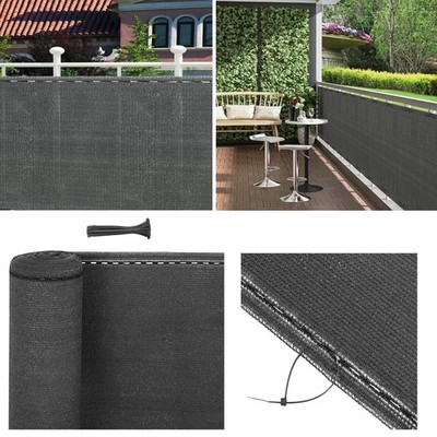 Sichtschutz Zaunblende Schattiernetz Tennisblende Windschutz UV-resistent HDPE