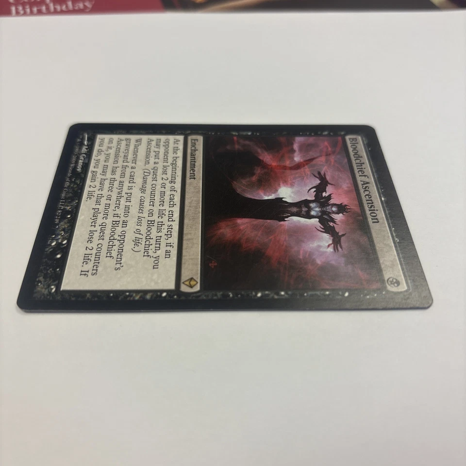 Bloodchief Ascension NM 82 / 249 Zendikar ZEN MTG Black Life Gain Enchantment - Image 3 of 4