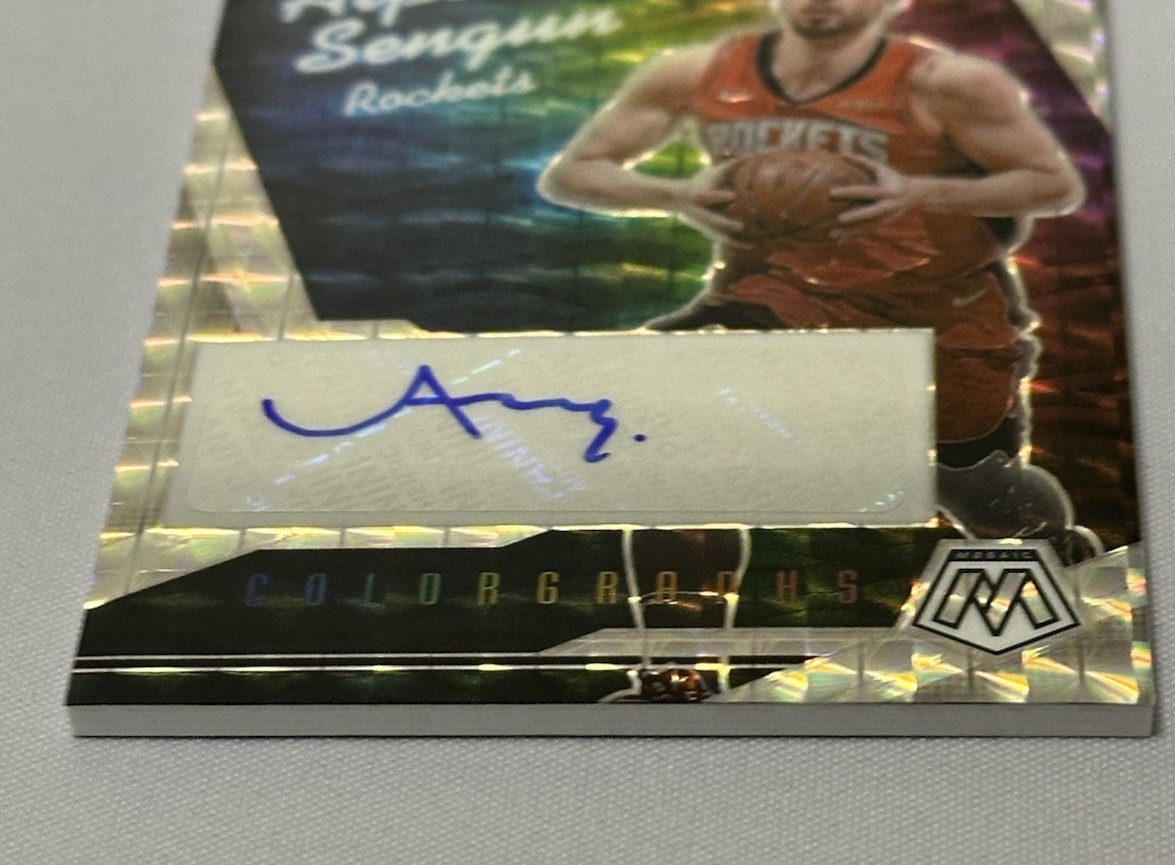 2024-25 Panini Mosaic Prizm Colorgraphs Alperen Sengun Auto
