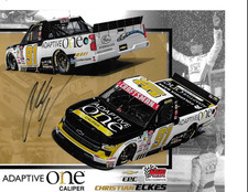 CHRISTIAN ECKES Signed 2026 CRAFTSMAN TRUCK SERIES Herocard 8X10 NASCAR ADAPTIVE