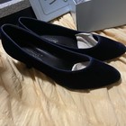 Special Occasions, Heels, Parties/cocktails, Navy, Velvet, Heels 2.5”, Size 7.5