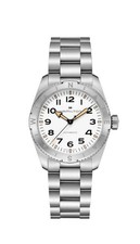 Unused HAMILTON Khaki Field Expedition Auto H70225110 White Men Watch in Box