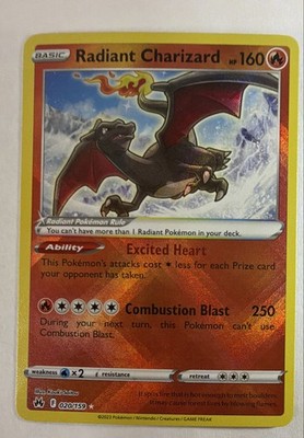 Radiant Charizard 020/159 Crown Zenith Holo