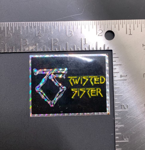 TWISTED SISTER GLAM HARD ROCK METAL MUSIC small prism prismatic sticker decal - Picture 4 of 4