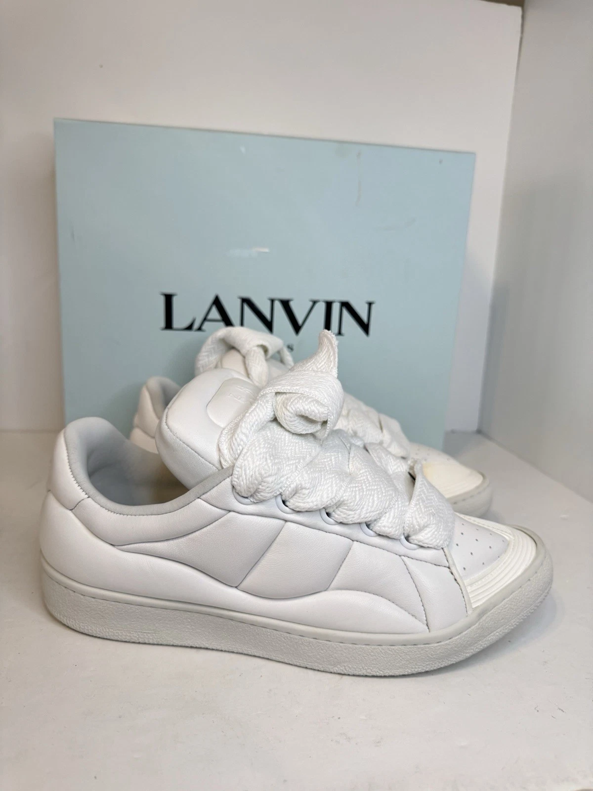 Lanvin — Authentic Lanvin Curb XL Sneakers “White” Puff Sz 42/9