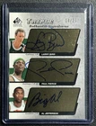 LARRY BIRD PAUL PIERCE AL JEFFERSON 2004-05 SP SIGNATURE EDITION TRIPLE AUTO /25