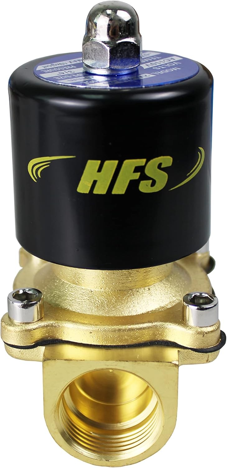 HFS(R) 110V Ac 1/2" Electric Solenoid Valve Water Air Gas, Fuels N/C
