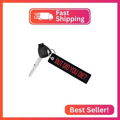 TOKCKYBL Premium Motorcycle Keychain - Durable Embroidered Key Tag for Riders of