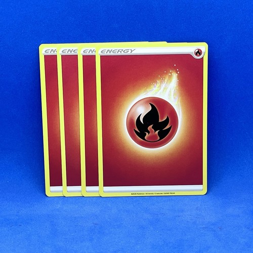 Pokémon Basic Fire Energy SWSH01: Sword & Shield Regular (x4)