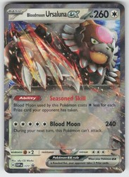 Bloodmoon Ursaluna ex 177 Scarlet & Violet Promo Card