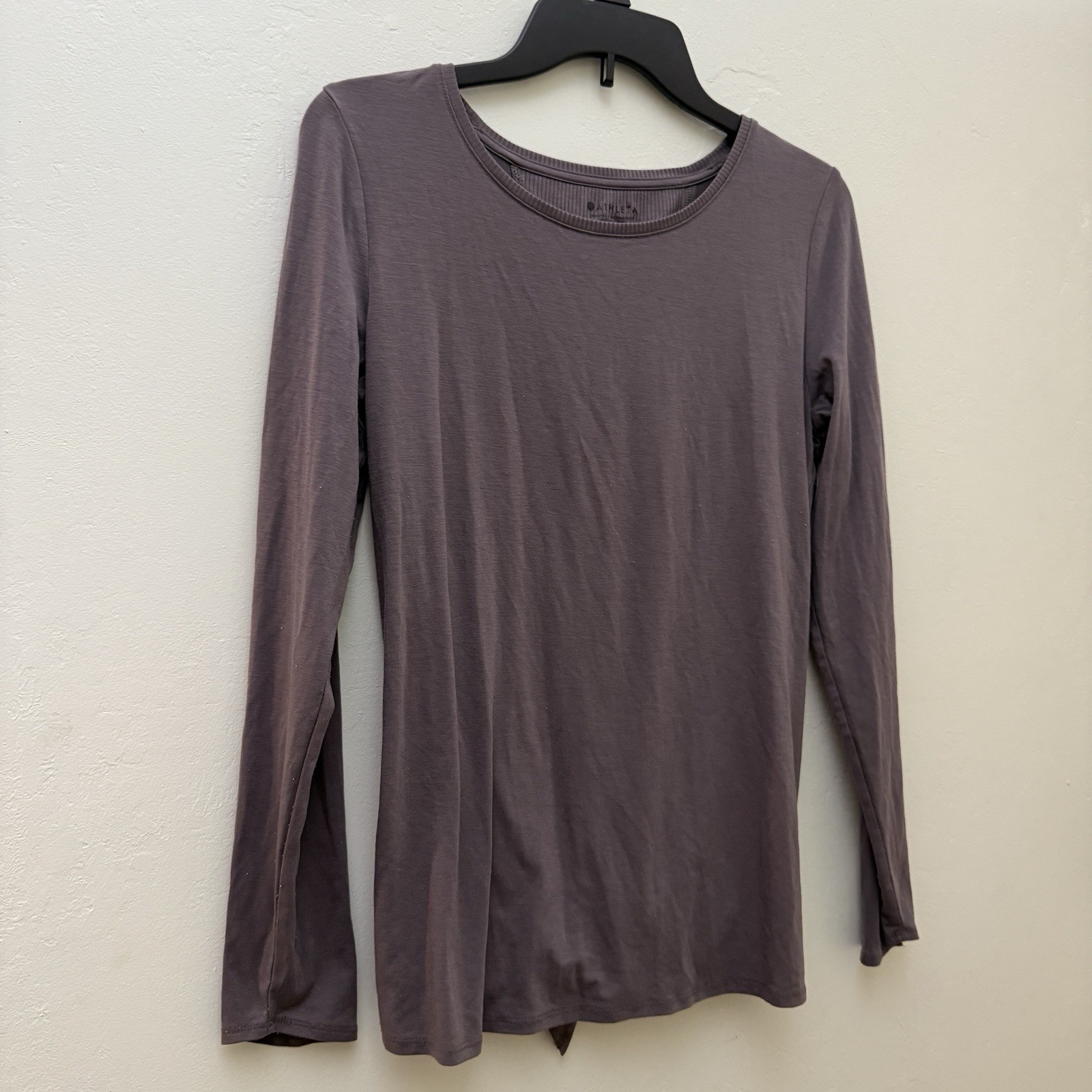 ATHLETA top small Dark Gray Athletic Split Back L… - image 1