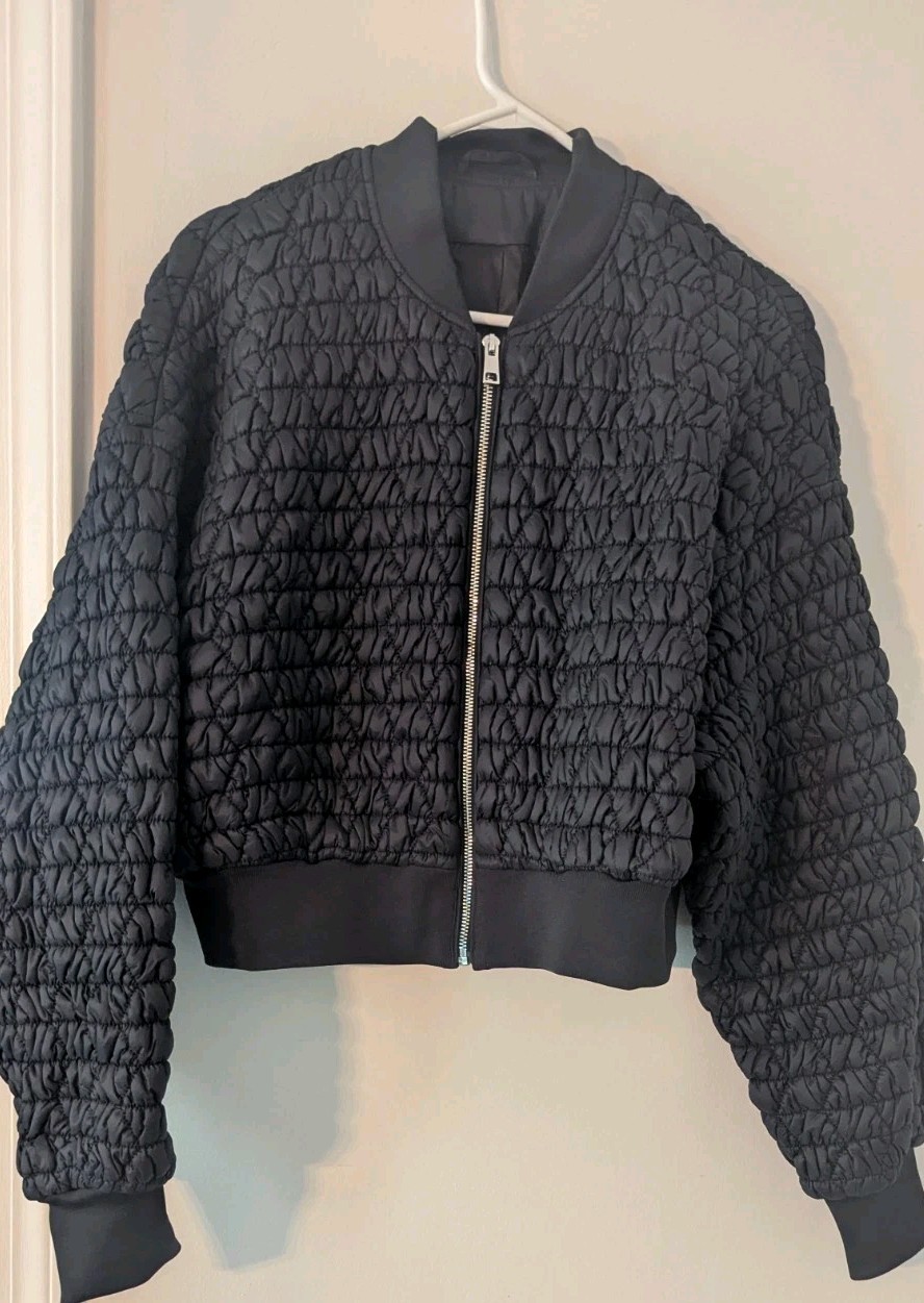 ALTRA STOCCOLMA ATELIER x & ALTRE STORIE giacca boxy trapuntata nera taglia media