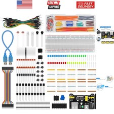 Electronics Basic Starter Kit for Arduino, 830 tie-Points Breadboard with Pow...