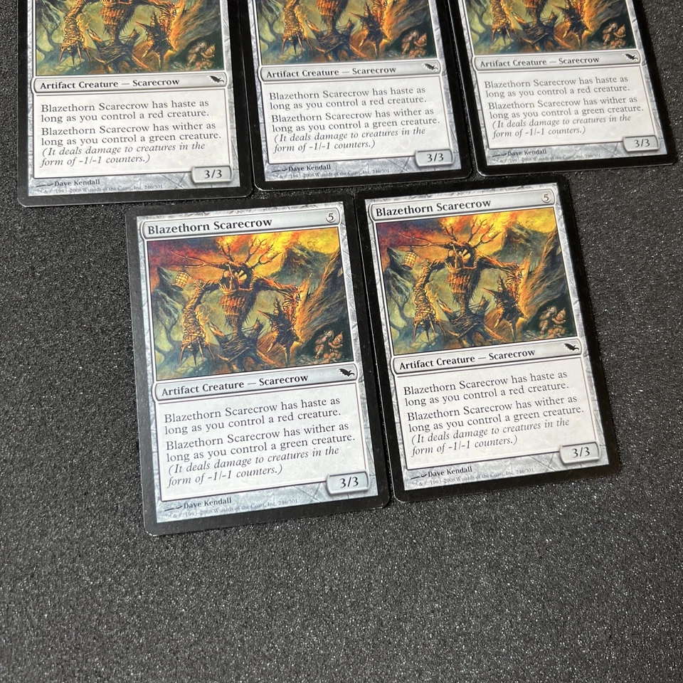 Blazethorn Scarecrow Magic The Gathering Mtg Artifact Shadowmoor Card 5 - Image 4 of 4