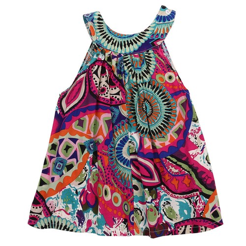 Toddler Kid Baby Girls Summer Sleeveless Princess Dress Party Pageant Dresses - Picture 14 of 14